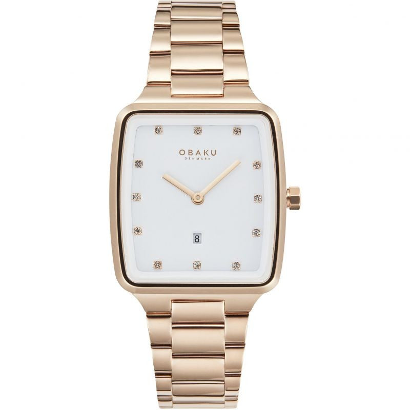 Obaku (โอบากุ) นาฬิกาผู้หญิง Lille Fuchsia ระบบควอตซ์ สายสเตนเลสสตีล ขนาดตัวเรือน 30 มม. (V271LDVWSV)
