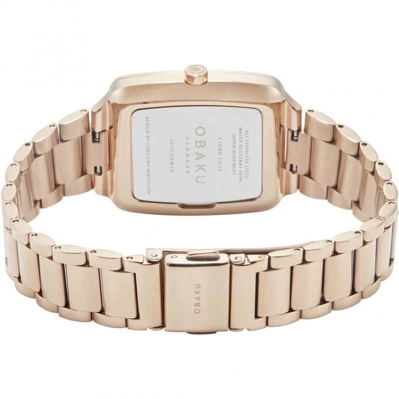 Obaku (โอบากุ) นาฬิกาผู้หญิง Lille Fuchsia ระบบควอตซ์ สายสเตนเลสสตีล ขนาดตัวเรือน 30 มม. (V271LDVWSV)