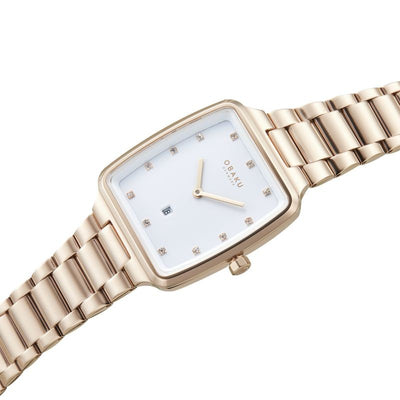 Obaku (โอบากุ) นาฬิกาผู้หญิง Lille Fuchsia ระบบควอตซ์ สายสเตนเลสสตีล ขนาดตัวเรือน 30 มม. (V271LDVWSV)