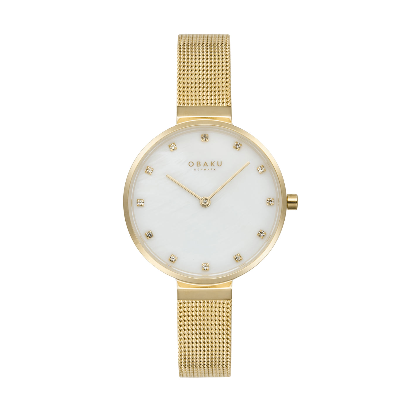 Obaku (โอบากุ) นาฬิกาผู้หญิง Reloj ระบบควอตซ์ สายถักสแตนเลสสตีล ขนาดตัวเรือน 30 มม. (V287LXGWMG-R/V287LXVNMN-R)