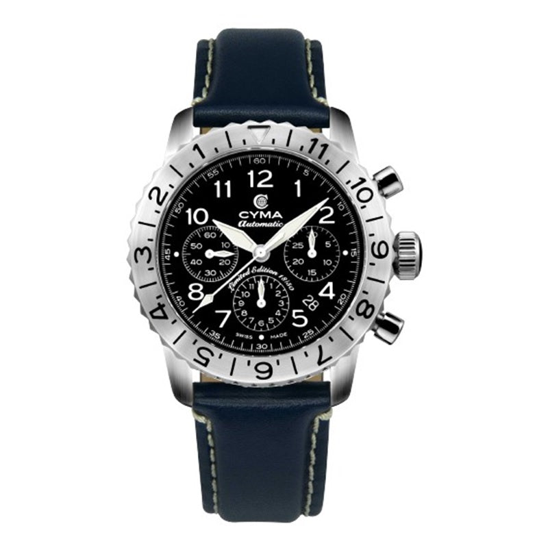CYMA (ไซมา) นาฬิกาข้อมือ รุ่น Grand Maestro "The Pilot" Collection ระบบออโตเมติก ขนาดหน้าปัด 43.50 มม.