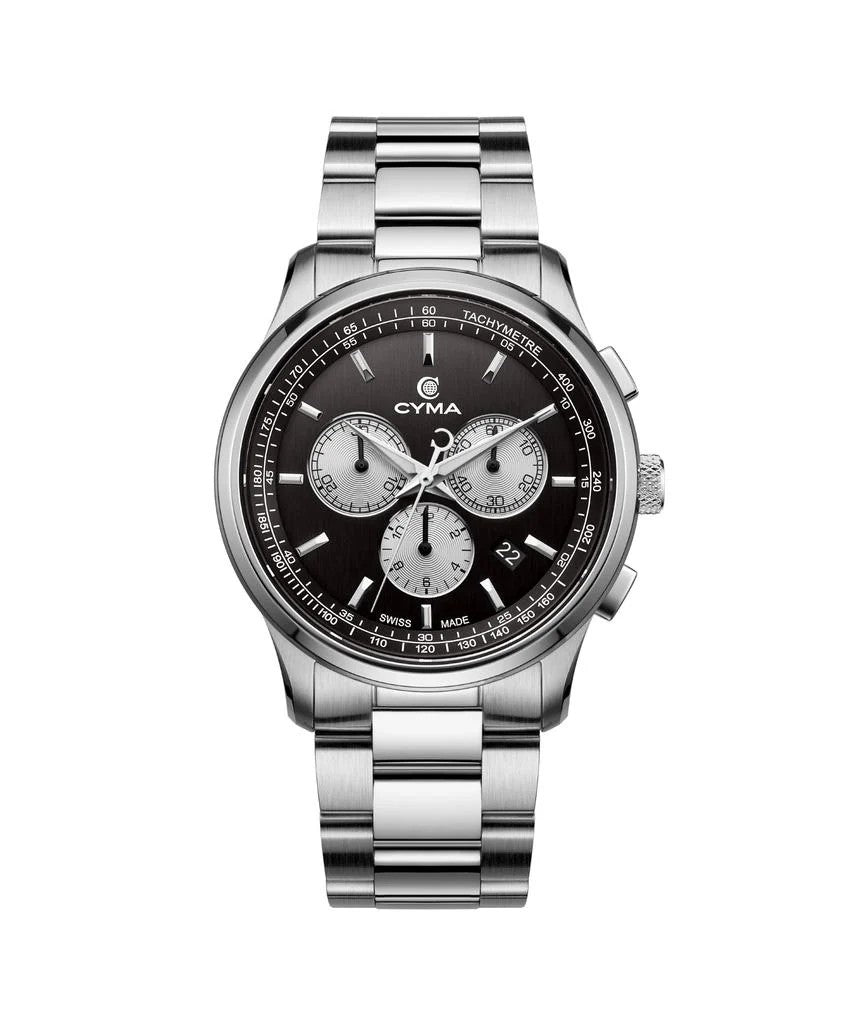 CYMA (ไซมา) นาฬิกาข้อมือ Champion Collection ระบบออโตเมติก สายสเตนเลสสตีล ขนาดตัวเรือน 42 มม. (W02-00812-020)
