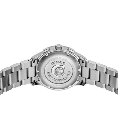 CYMA (ไซมา) นาฬิกาข้อมือ Champion Collection ระบบออโตเมติก สายสเตนเลสสตีล ขนาดตัวเรือน 42 มม. (W02-00812-020)