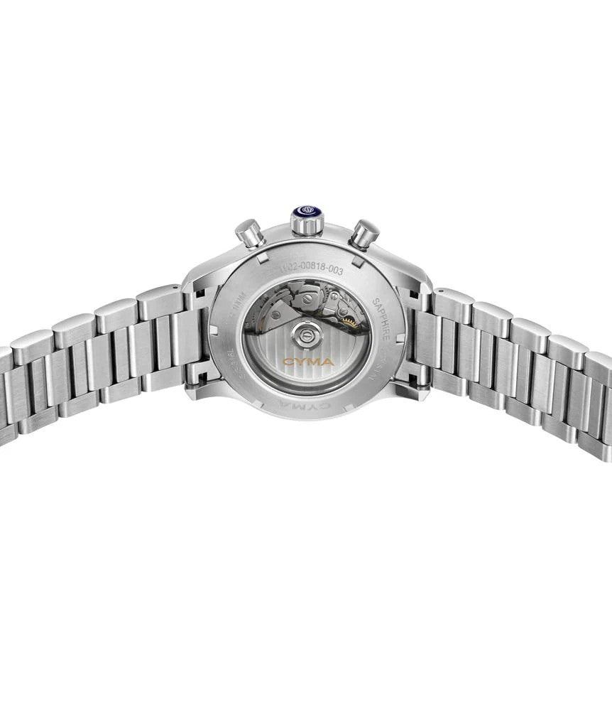 CYMA (ไซมา) นาฬิกาข้อมือ Grand Maestro The Chess Collection ระบบออโตเมติก สายสเตนเลสสตีล ขนาดตัวเรือน 43.5 มม. (W02-00818-003)