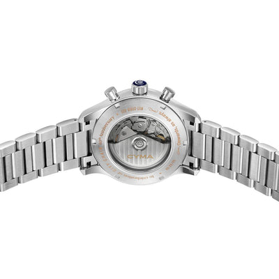 CYMA (ไซมา) นาฬิกาข้อมือ Grand Maestro The Chess Limited Edition ระบบออโตเมติก สายสเตนเลสสตีล ขนาดตัวเรือน 43.5 มม. (W02-00818-005)