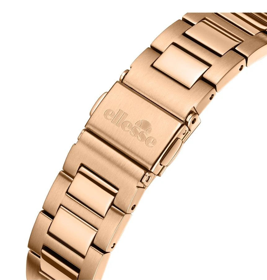 Ellesse (เอลเลส) นาฬิกาผู้หญิง Aria มัลติฟังก์ชัน ระบบควอตซ์ สายสเตนเลสสตีล ขนาดตัวเรือน 34 มม. (W03-00856-005)