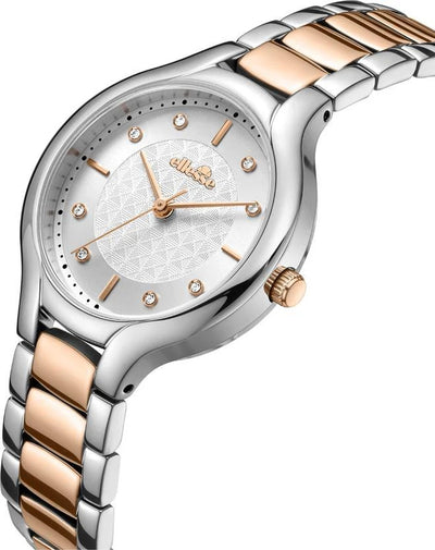 Ellesse (เอลเลส) นาฬิกาผู้หญิง Luna 3 เข็ม ระบบควอตซ์ สายสเตนเลสสตีล ขนาดตัวเรือน 30 มม. (W03-00857-003)