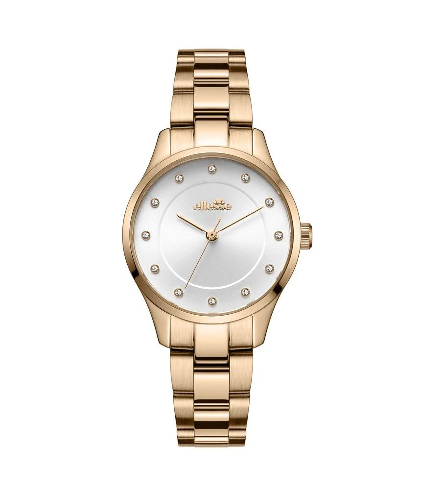 Ellesse (เอลเลส) นาฬิกาผู้หญิง Attimo 3 เข็ม ระบบควอตซ์ สายสเตนเลสสตีล ขนาดตัวเรือน 30 มม. (W03-00859-004)