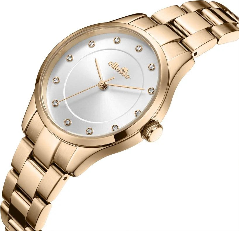 Ellesse (เอลเลส) นาฬิกาผู้หญิง Attimo 3 เข็ม ระบบควอตซ์ สายสเตนเลสสตีล ขนาดตัวเรือน 30 มม. (W03-00859-004)