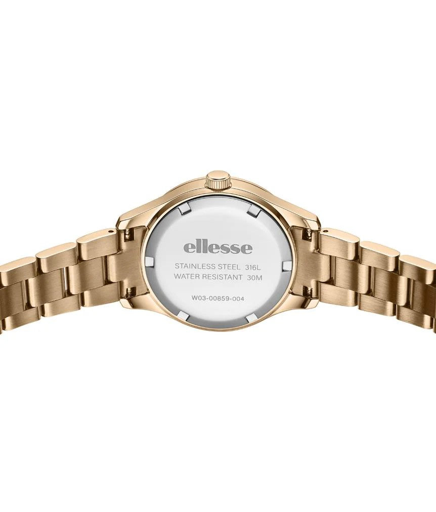 Ellesse (เอลเลส) นาฬิกาผู้หญิง Attimo 3 เข็ม ระบบควอตซ์ สายสเตนเลสสตีล ขนาดตัวเรือน 30 มม. (W03-00859-004)