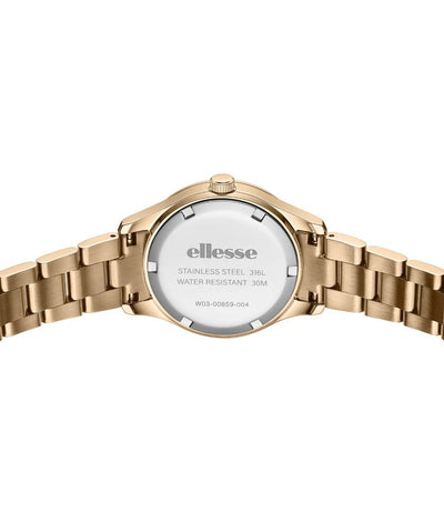 Ellesse (เอลเลส) นาฬิกาผู้หญิง Attimo 3 เข็ม ระบบควอตซ์ สายสเตนเลสสตีล ขนาดตัวเรือน 30 มม. (W03-00859-004)