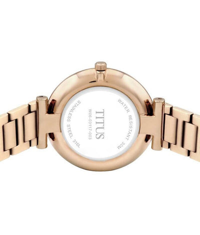 Solvil et Titus (โซวิล เอ ติตัส) นาฬิกาผู้หญิง Fashionista 2 เข็ม ระบบควอตซ์ สายสแตนเลสสตีล (W06-03117-003)