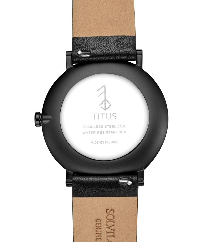 Solvil et Titus (โซวิล เอ ติตัส) นาฬิกาผู้ชาย Nordic Tale 3 เข็ม ระบบควอตซ์ สายหนัง (W06-03143-006)