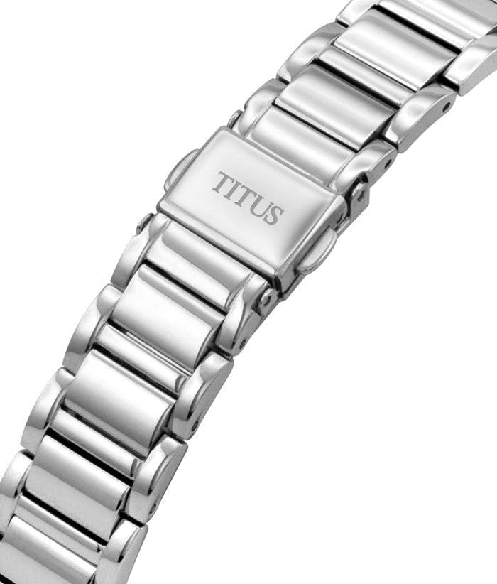 Solvil et Titus (โซวิล เอ ติตัส) นาฬิกาผู้หญิง Silverlight 3 เข็ม วันที่ ระบบออโตเมติก สายสแตนเลสสตีล (W06-03230-001)