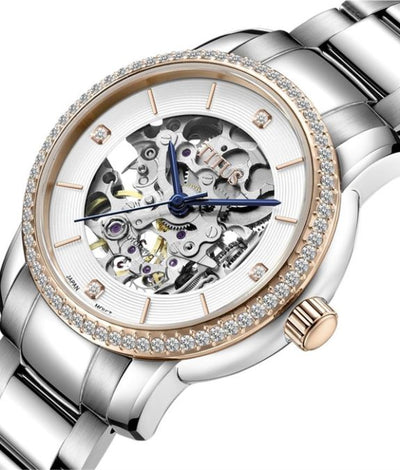 Solvil et Titus (โซวิล เอ ติตัส) นาฬิกาผู้หญิง Exquisite 3 เข็ม ระบบออโตเมติก สายสแตนเลสสตีล (W06-03233-001)