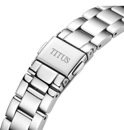 Solvil et Titus (โซวิล เอ ติตัส) นาฬิกาผู้หญิง Interlude มัลติฟังก์ชัน ระบบควอตซ์ สายสแตนเลสสตีล (W06-03259-001)