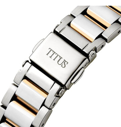 [Online Exclusive] Solvil et Titus (โซวิล เอ ติตัส) นาฬิกาผู้หญิง Devot มัลติฟังก์ชัน ระบบควอตซ์ สายสแตนเสลสตีล (W06-03262-002)