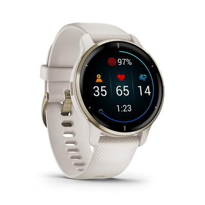 Garmin (การ์มิน) นาฬิกา Smartwatch รุ่น Venu 2 Plus ขนาดหน้าปัด 43 มม. (010-02496)