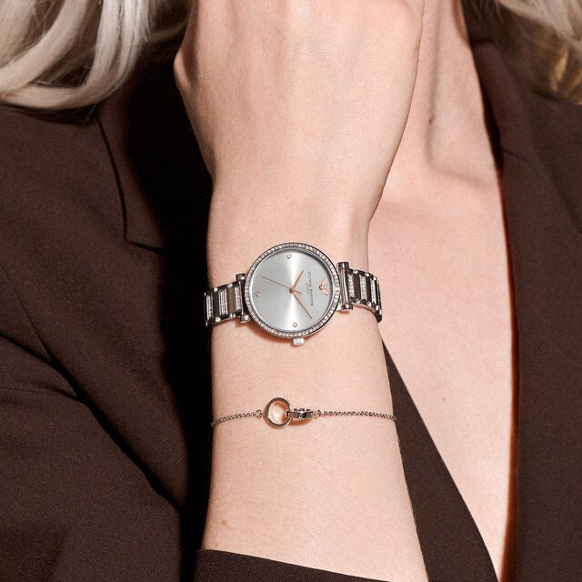 Olivia Burton (โอลิเวีย เบอร์ตัน) นาฬิกาผู้หญิง Belgrave ระบบควอตซ์ สายสเตนเลสสตีล ขนาดตัวเรือน 32 มม.