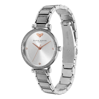 Olivia Burton (โอลิเวีย เบอร์ตัน) นาฬิกาผู้หญิง Belgrave ระบบควอตซ์ สายสเตนเลสสตีล ขนาดตัวเรือน 32 มม.