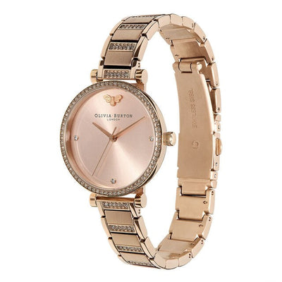 Olivia Burton (โอลิเวีย เบอร์ตัน) นาฬิกาผู้หญิง Belgrave ระบบควอตซ์ สายสเตนเลสสตีล ขนาดตัวเรือน 32 มม.