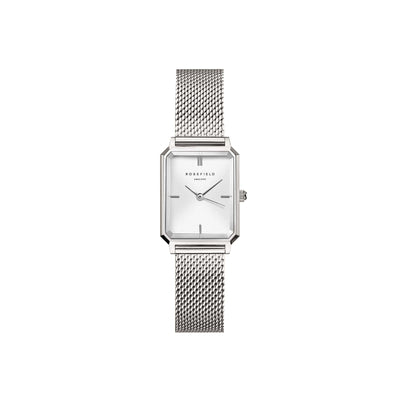 Rosefield (โรสฟิลด์) นาฬิกาผู้หญิง รุ่น Octagon XS สายถักสแตนเลสสตีล หน้าปัด 19.5 x 24  มม.