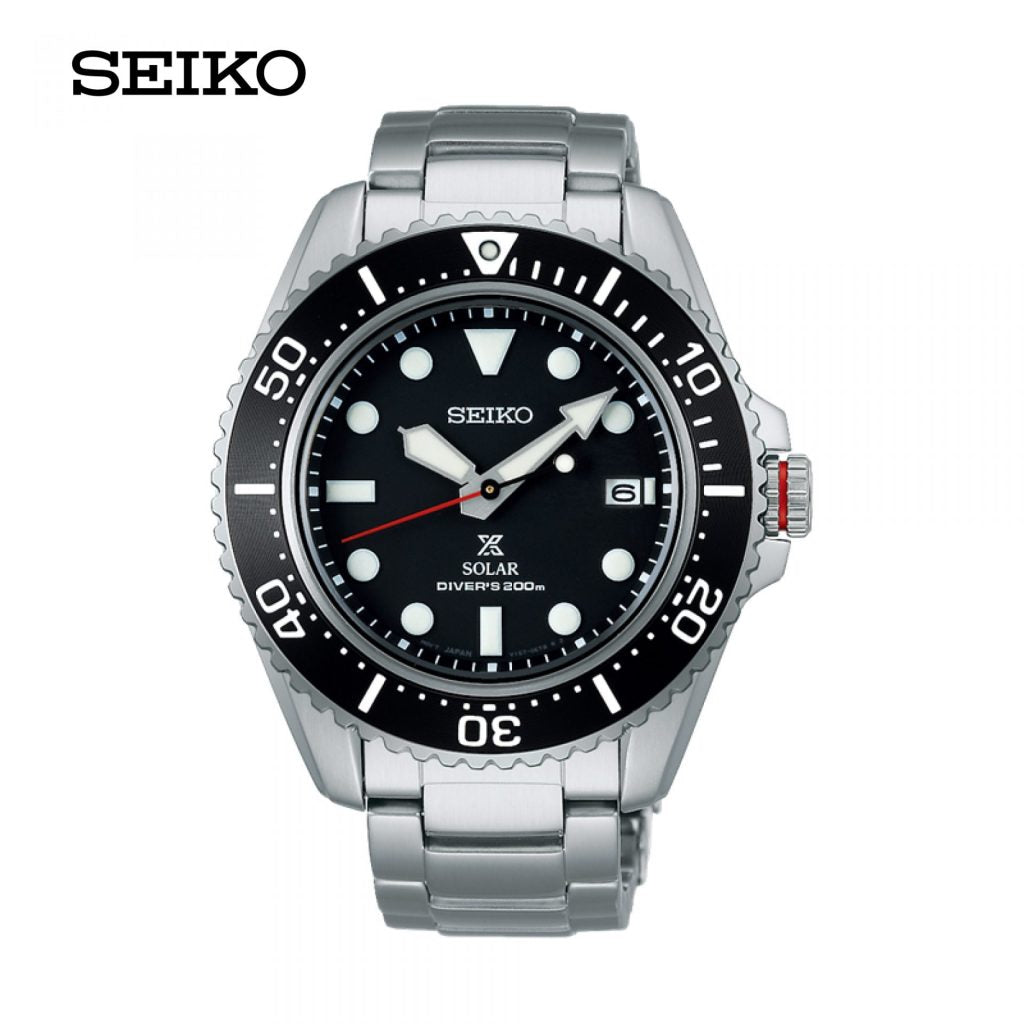 Seiko (ไซโก) นาฬิกาผู้ชาย Prospex Solar Divers SNE589P SNE591P SNE593P ระบบโซลาร์ ขนาดตัวเรือน 42.8 มม.