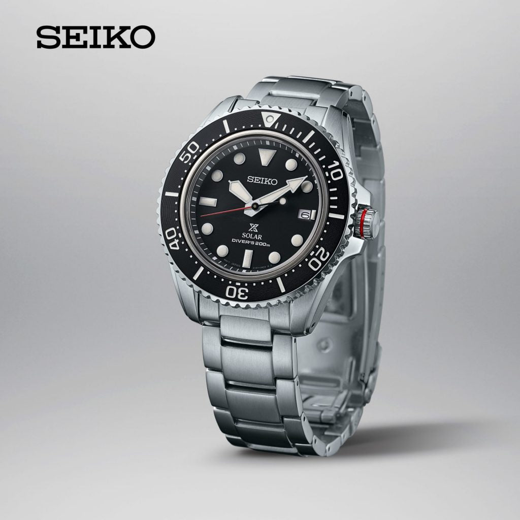 Seiko prospex men's solar stainless steel store bracelet watch