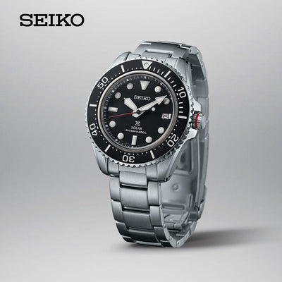 Seiko (ไซโก) นาฬิกาผู้ชาย Prospex Solar Divers SNE589P SNE591P SNE593P ระบบโซลาร์ ขนาดตัวเรือน 42.8 มม.