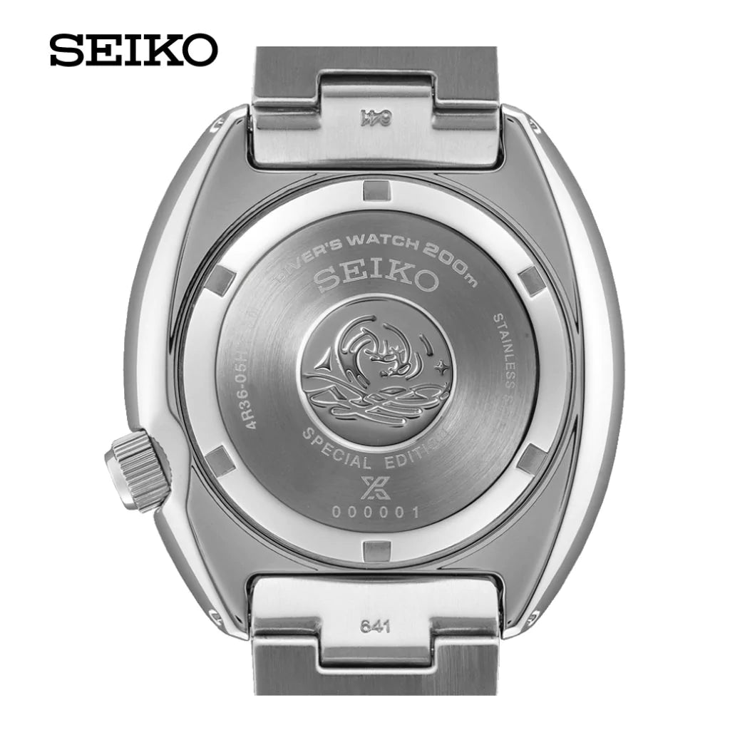 Seiko (ไซโก) นาฬิกาผู้ชาย Prospex "Tropical Lagoon" Special Edition SRPJ35K ระบบอัตโนมัติ ขนาดตัวเรือน 45 มม.