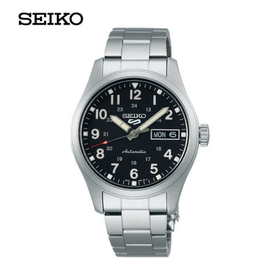Seiko (ไซโก) นาฬิกาผู้ชาย New Seiko 5 Sports Field Mid-Size "Sports” รุ่น SRPJ81K ระบบอัตโนมัติ ขนาดตัวเรือน 36.37 มม.