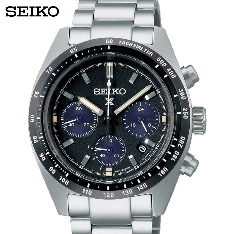 Seiko (ไซโก) นาฬิกาผู้ชาย Prospex Solar Speed Timer SSC815P SSC819P ระบบโซลาร์ ขนาดตัวเรือน 39 มม.