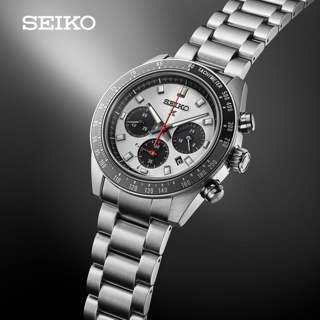 Seiko (ไซโก) นาฬิกาผู้ชาย Prospex Solar Speed Timer Cal. V192 ระบบโซลาร์ ขนาดตัวเรือน 41.4 มม.