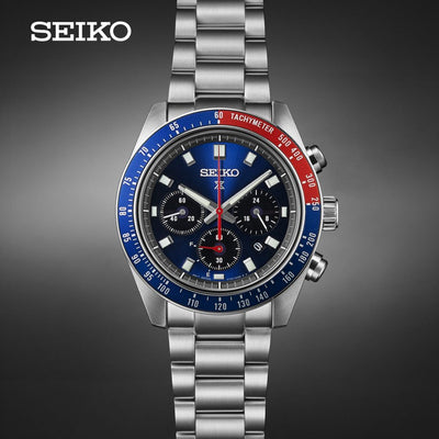 Seiko (ไซโก) นาฬิกาข้อมือ Prospex Solar Speed Timer Cal. V192 SSC911P SSC913P ระบบโซลาร์ โครโนกราฟ ขนาดตัวเรือน 41.4 มม.