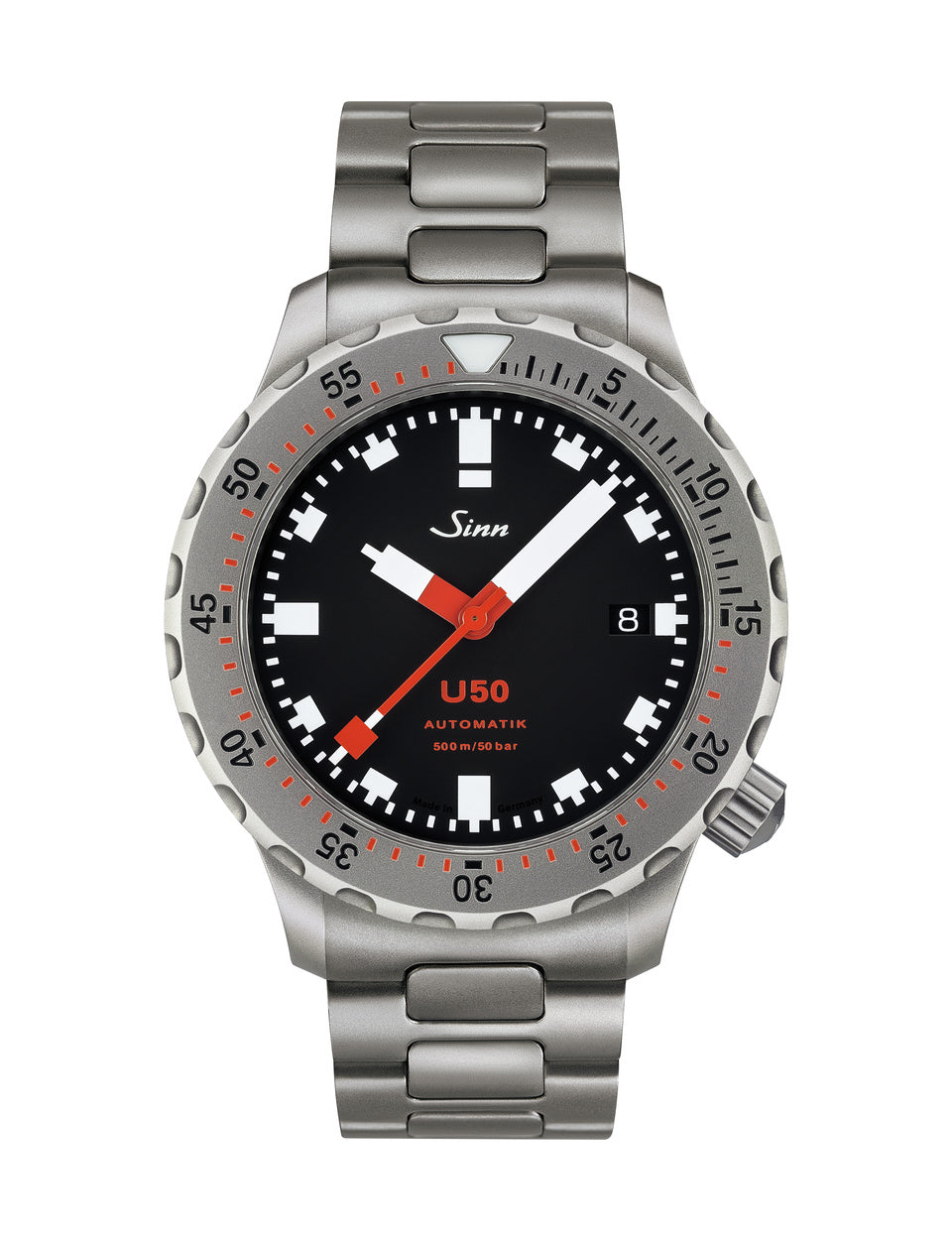 Sinn (ซินน์) นาฬิกาดำน้ำ รุ่น U50 สายหนัง/ผ้า/ซิลิโคน/สแตนเลสสตีล ขนาดตัวเรือน 41 มม. (U50)